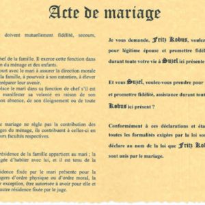 Extra act mariage